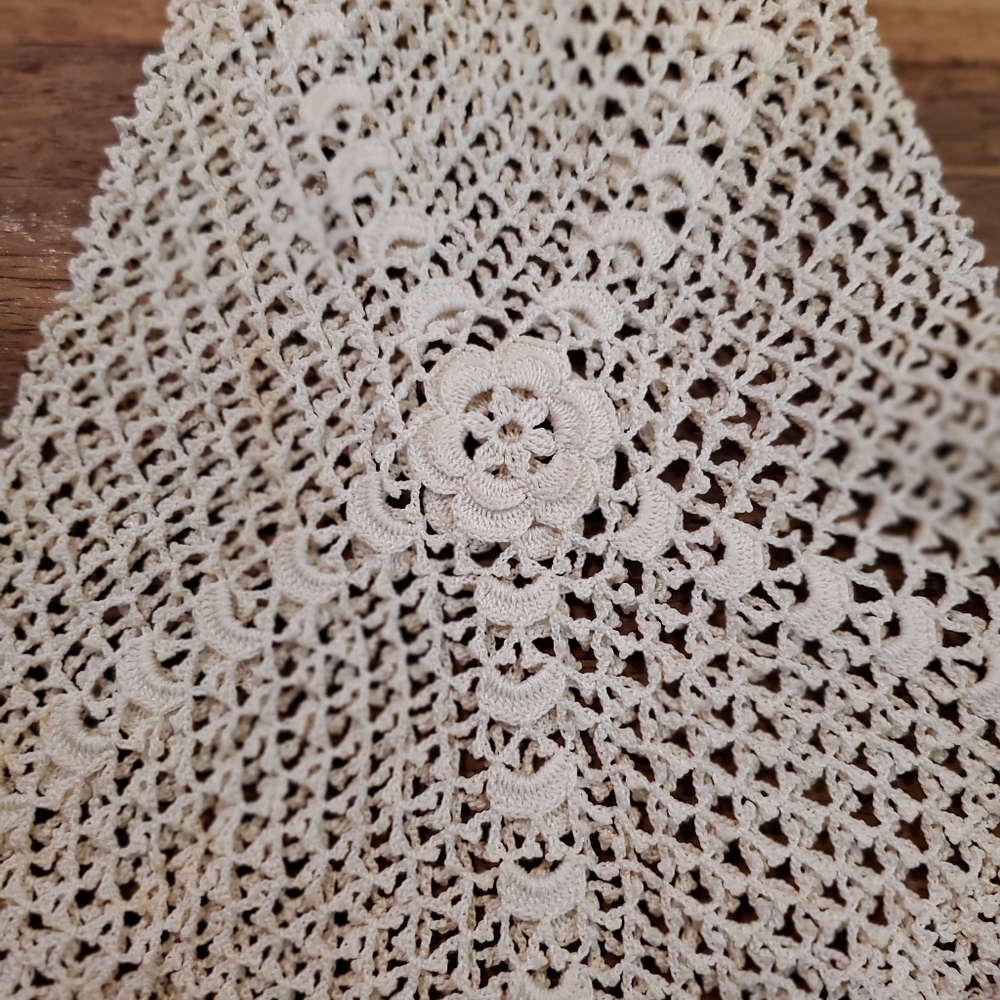 ** SOLD ** Antique/Victorian hand made crocheted bag - Bridal bag - Picture 2 of 8
